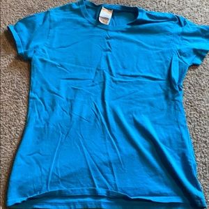 Solid light blue t-shirt